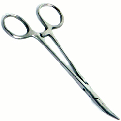 Forceps Curved 5 inch