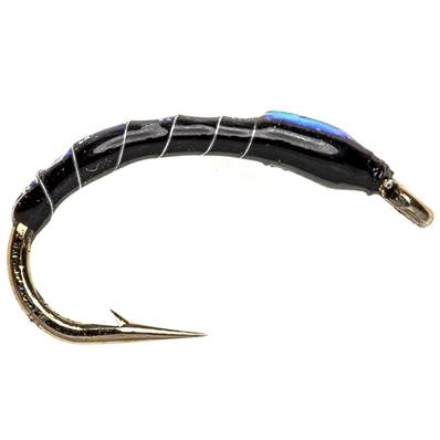 Turrall Epoxy Flashback Black Buzzer Trout Fly