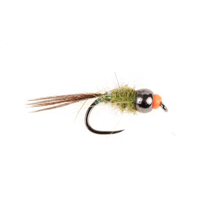 Turrall Heavy Double Up Olive Tungsten Nymph Barbless Trout Fly