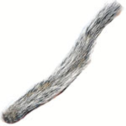 Grey Whole Squirrel Tail - Natural