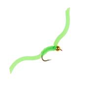 Turrall Chartreuse Worm Beadhead Squirmy Worm Trout Fly
