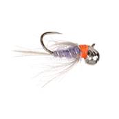 Turrall Off Bead Purple Flash Tungsten Nymph Barbless Trout Fly
