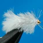 White Gh Blob Trout Fishing Fly #12 (Bl20)