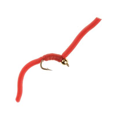 Turrall Bloodworm Red Beadhead Squirmy Worm Trout Fly