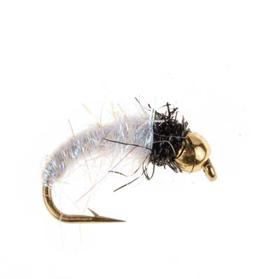 Turrall Brite Lite Larva Caddis Pearl Beadhead Trout Fly