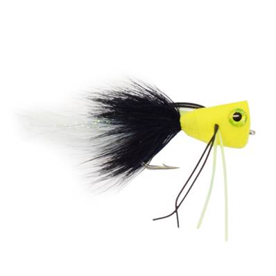 Turrall Popper Scream Yellow & White Premium Saltwater Fly