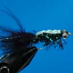 Gladiator Black Bc Lure L/S Trout Fishing Fly #10 (L328)
