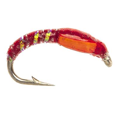 Turrall Epoxy Red & Orange Cheeks Buzzer Trout Fly