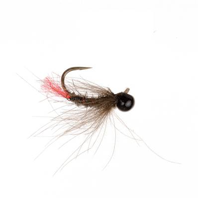 Turrall Off Bead Black CDC Tungsten Nymph Barbless Trout Fly