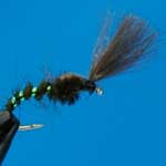 Shuttlecock Buzzer Olive CDC Nymph Trout Fishing Fly