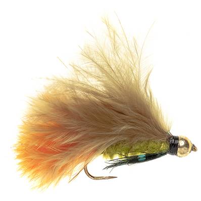 Turrall Beadhead Hot Tail Dawson Olive Streamer / Lure Trout Fly