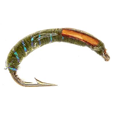 Turrall Epoxy Olive & Orange Cheeks Buzzer Trout Fly