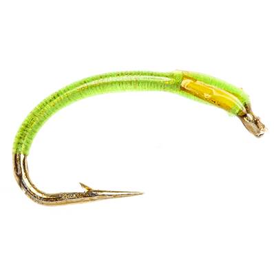 Turrall Lime & Orange Cheeks Epoxy Buzzer Trout Fly