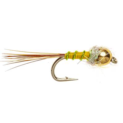 Turrall Micro Mug Yellow Beadhead Trout Fly