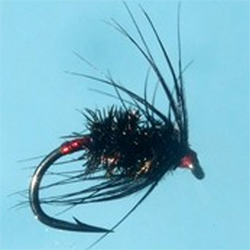Turrall Black Peacock Red Holo Fly - DG14