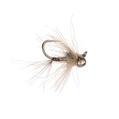 Turrall Off Bead Silver CDC Quill Tungsten Nymph Barbless Trout Fly