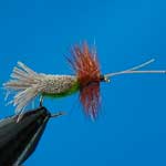G & H Sedge Green Special Dry Trout Fishing Fly #10 (D467)