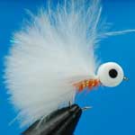 Orange And White Tail Booby Trout Fishing Fly #10 (Bo16)