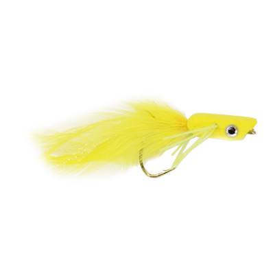 Turrall Bass Hammer Popper Yellow Premium Saltwater Fly