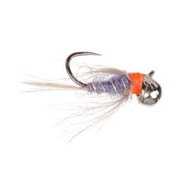 Turrall Off Bead Purple Flash Tungsten Nymph Barbless Trout Fly