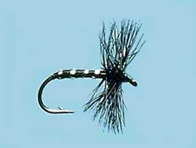 Turrall Dry Hackled Black Midge - Dh05