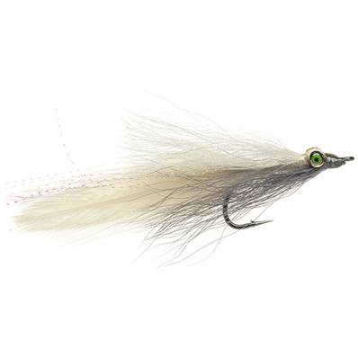 Turrall Clouser Minnow Grey & White Premium Saltwater Fly