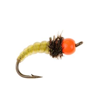Turrall Yellow Grub Orange Head Nordic Trout Fly