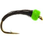 Turrall Hot Head Green All Black Buzzer Trout Fly