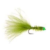 Turrall Beadhead Hothead Green Damsel Barbless Trout Fly