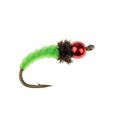 Turrall Green Grub Red Head Nordic Trout Fly