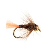 Turrall Pheasant Tail Flu Orange Beadhead Trout Fly