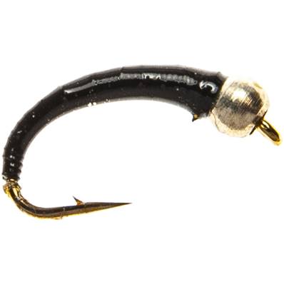 Turrall Silver Bead Epoxy All Black Buzzer Trout Fly