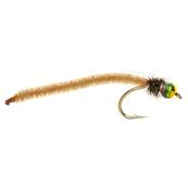 Turrall Tan Worm Rainbow Beadhead Trout Fly