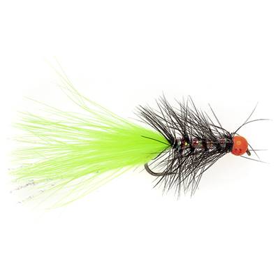 Turrall Chartreuse & Orange Head Dancer Trout Fly
