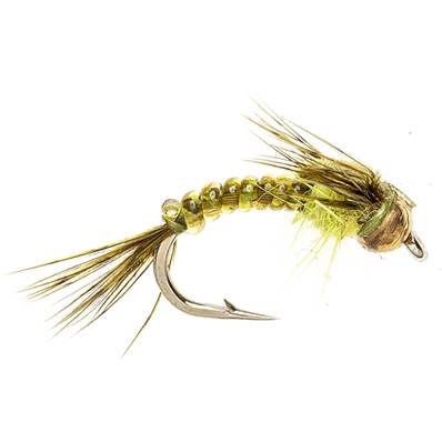 Turrall Northern Lights Light Olive Beadhead Trout Fly