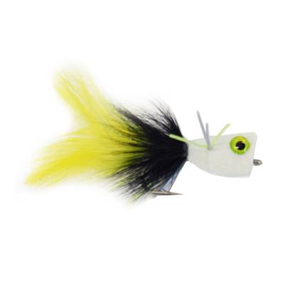 Turrall Popper Scream White & Yellow Premium Saltwater Fly