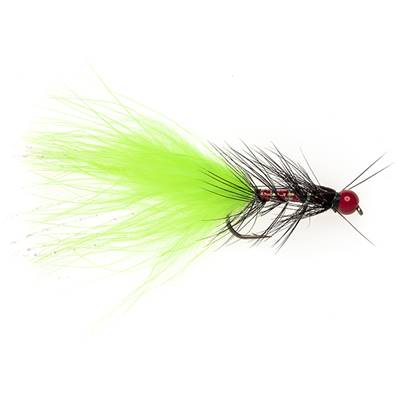 Turrall Chartreuse & Red Head Dancer Trout Fly