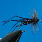 Hopper Bibio Special Dry Trout Fishing Fly #10 (D483)