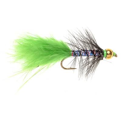 Turrall Beadhead Lime Dancer Streamer / Lure Trout Fly