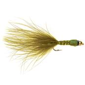 Turrall Beadhead Marabou Olive Damel Damsel Trout Fly
