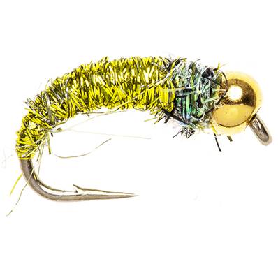 Turrall Brite Lite Larva Caddis Rock Worm Beadhead Trout Fly
