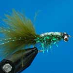 Gladiator Olive Bc Lure L/S Trout Fishing Fly #10 (L329)
