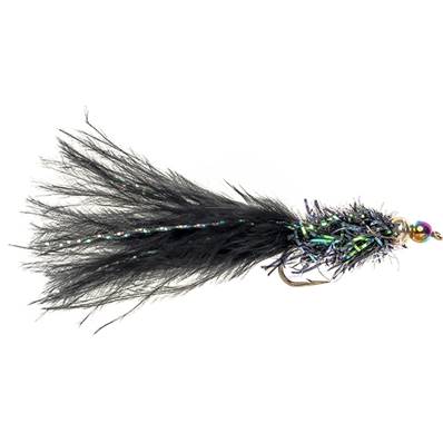Turrall Beadhead Rainbow Warrier Black Streamer / Lure Trout Fly