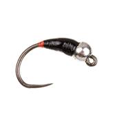 Turrall Black Silver Docker Perdigon Barbless Nymph Trout Fly