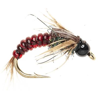 Turrall Northern Lights Light Blood Back Beadhead Trout Fly