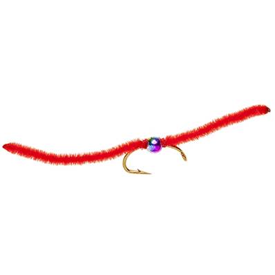 Turrall San Juan Worm Red Beadhead Trout Fly