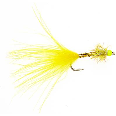 Turrall Beadhead Power Flash Yellow Streamer / Lure Trout Fly
