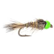 Turrall Green Hares Ear Hot Head Trout Fly