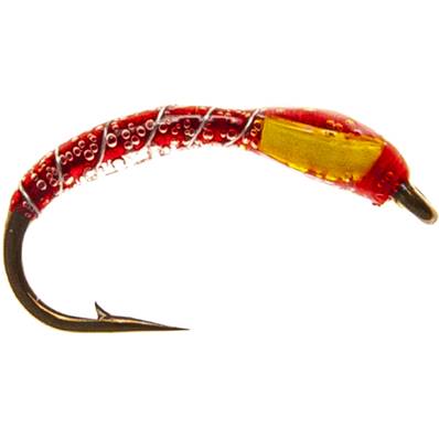 Turrall Red & Yellow Cheeks Holo Rib Epoxy Buzzer Trout Fly