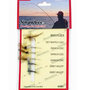 Snowbee Mayfly Barbed Fly Selection - SF201